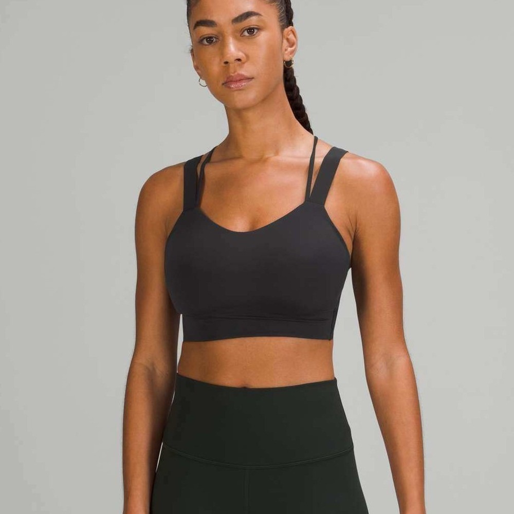 Lululemon Women's Like a Cloud Longline Sports Bra Black Size 8